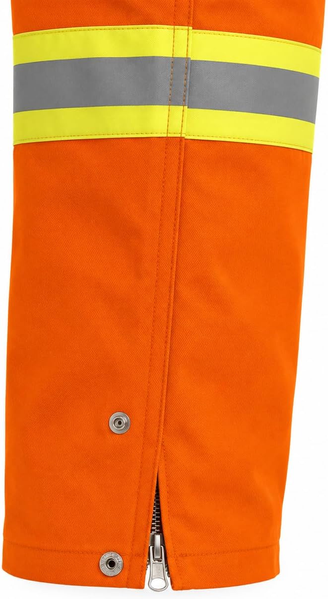 Just In Trend Flame Resistant Hi Vis Reflective Coverall with Leg Zipper