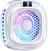 Magnetic Phone Cooler RGB Light Heatsink Fan 2.56 x 2.56 Inches Mobile Cooler with 3 Level Cooling Aluminium Alloy Radiator Accessory with RGB Style Heat Control for Live Streaming