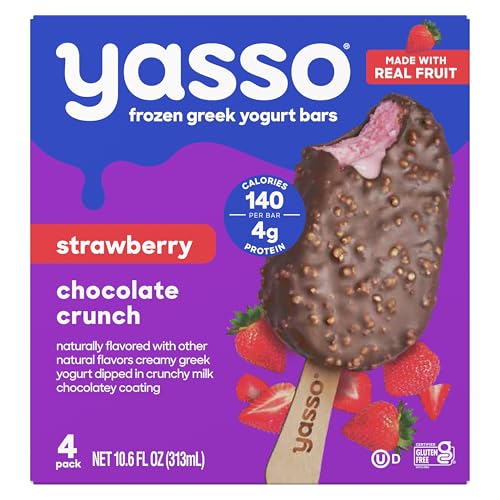 Yasso Frozen Greek Yogurt Bars Strawberry Chocolate Crunch Bars 4 Count for a ridiculously creamy...