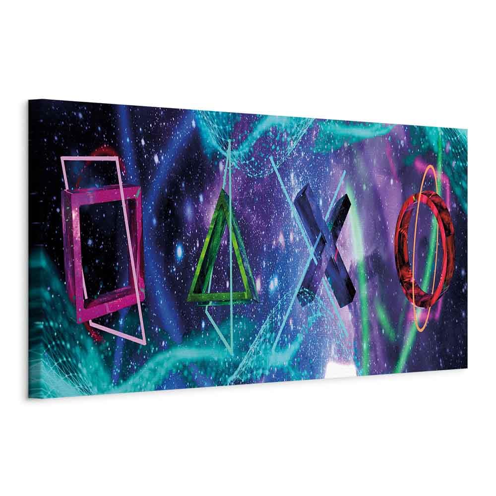 murando - Leinwandbild Gaming Play Game, 150x50 cm, 1-teilig, Schlafzimmer | Hochwertige Leinwand, sofort aufhängbar, ideal fürs Wohn- oder Schlafzimmer, wasserfest und lichtecht, langlebig, stilvoll