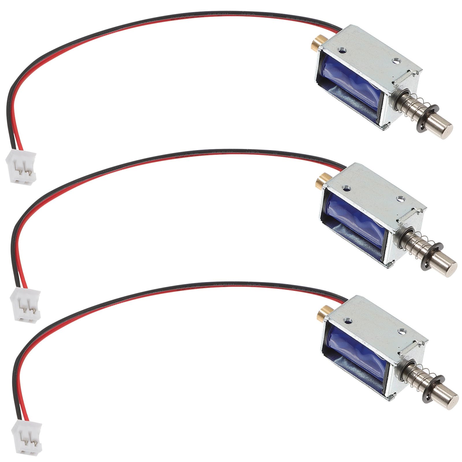 5 Stück 12V Mini Elektromagnet – Push-Pull Hubmagnet, 21x10x11 Mm, 4 Mm Hub, Metall, Für Arduino & DIY-Projekte