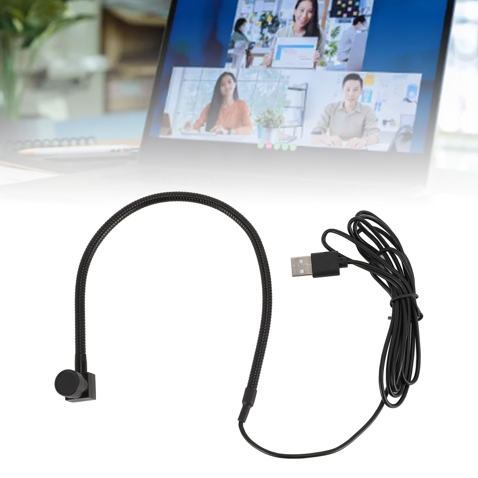 Kamera Internetowa 1080P, USB 8MP o Stałej Ogniskowej FHD, Kamera Internetowa na Poziomie Oczu na środkowym Ekranie, Kamera Internetowa z Kontaktem Wzrokowym, Kamera Internetowa