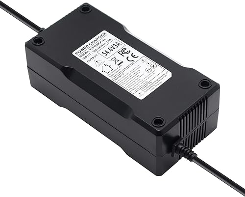 Miniatura 3 de Cargador de fuente de alimentación adaptador de CA de 54.6V 3A/48V 3A Se adapta a la batería de iones de litio de 48 V con 3 agujeros Cable de