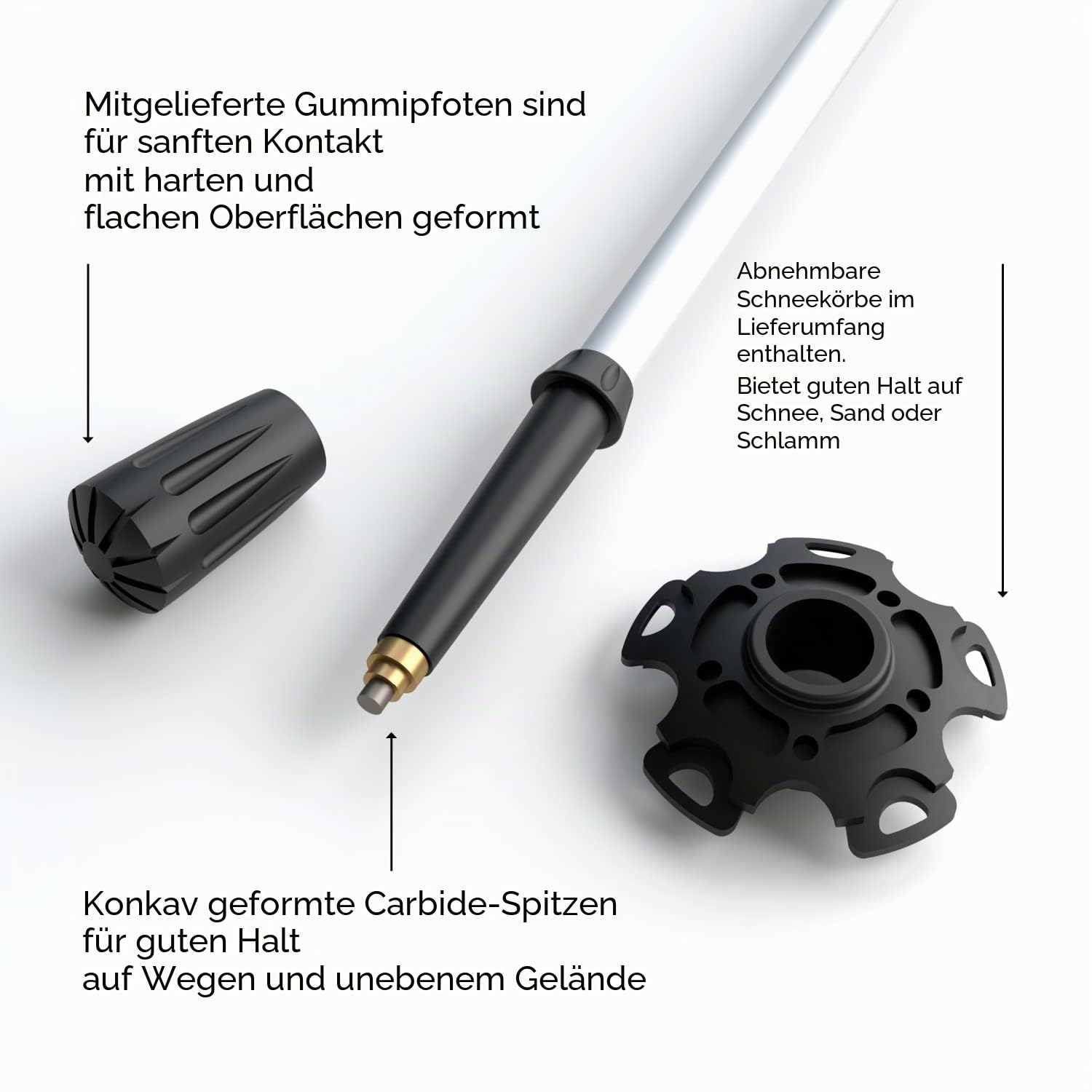 Silva Wanderstöcke Teleskop - Trekking Poles Aluminium - Faltbare Trekkingstöcke bis zu 140 cm - Schaumstoffgriffen & Handgelenkschlaufen - Walking Stöcke - Wanderstöcke Faltbar - Hiking Poles