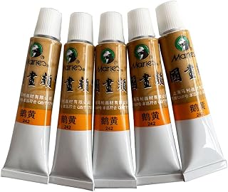 Easyou Marie's Chinese Painting Color Tubes Watercolor Set 5ml*12colors Bright Orange No.242 Bright Orange