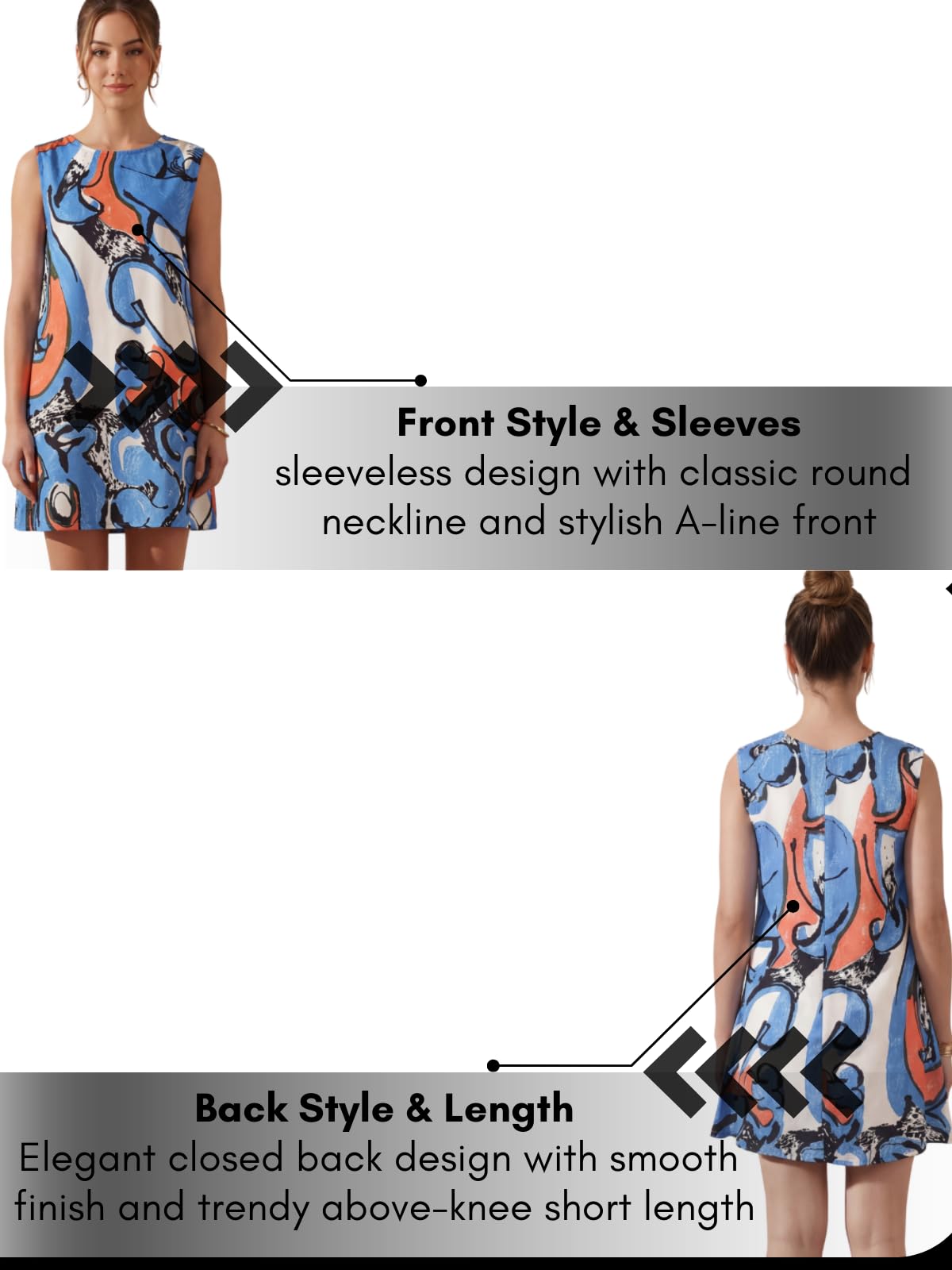 Leriya Fashion Leriya Fashion - Vestido corto de verano para mujer, estilo occidental