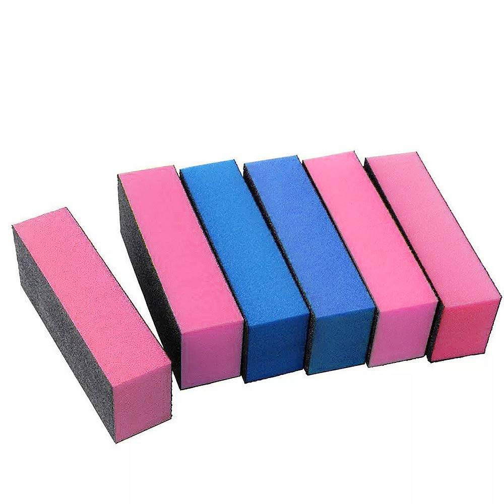 6PCS Nail Buffers, Nail Files & Buffers, Nail Buffer Sanding Block, Nail Buffer Sanding Block Polisher Buffing File 100/120 Grit Nail Art Pedicure Manicure Tool, Manicure Sanding Block