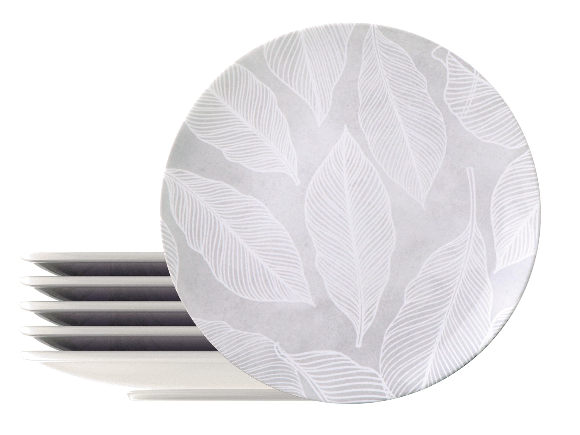 Assiettes à dessert porcelaine 19 cm Tramontina Arbo résistantes au lave-vaisselle