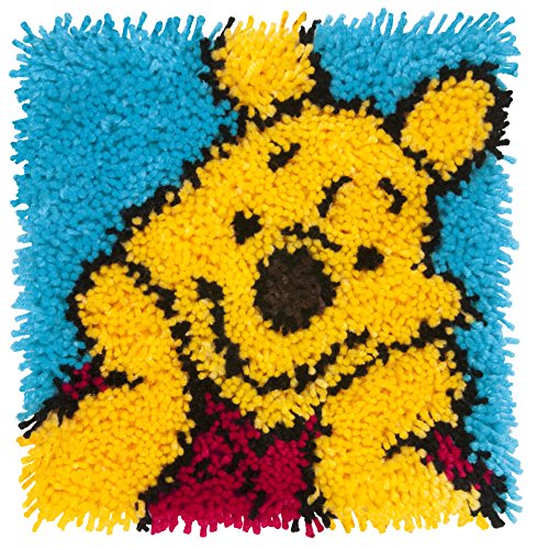 Dimensions Disney Winnie the Pooh Latch Hook Craft Kit for Kids, 12'' x 12''