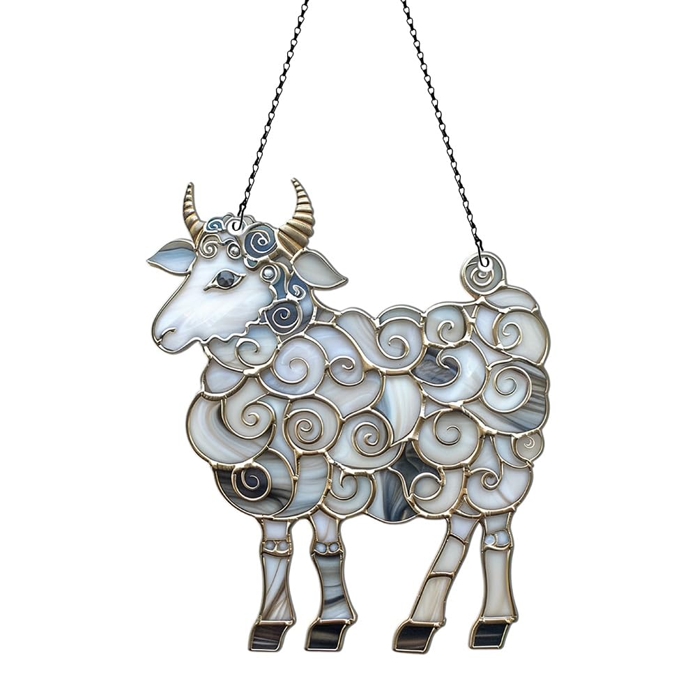 Sheep Acrylic Ornaments Suncatcher Women Men Gifts Christmas Decor