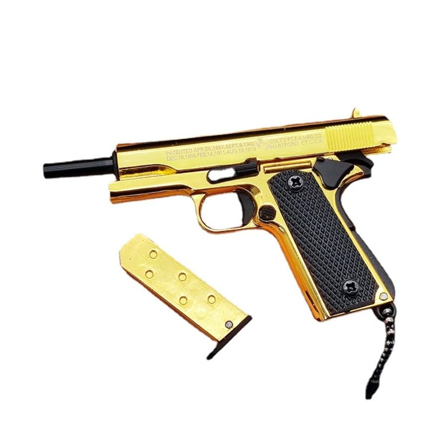 Amazon.co.jp: ゲーム周辺 1:3 金メッキ 1911 オールメタル