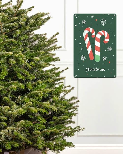 Boylee-Christmas Candy Aluminum Wall Sign