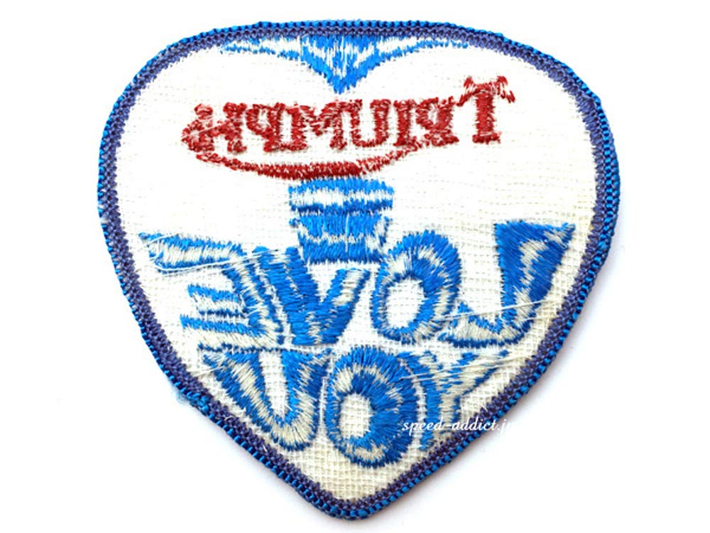 アクセサリー Vintage 1970's Triumph i Love You Patch Amazon.co.jp: 70's VINTAGE TRIUMPH I LOVE YOU WAPPEN (70s Vintage