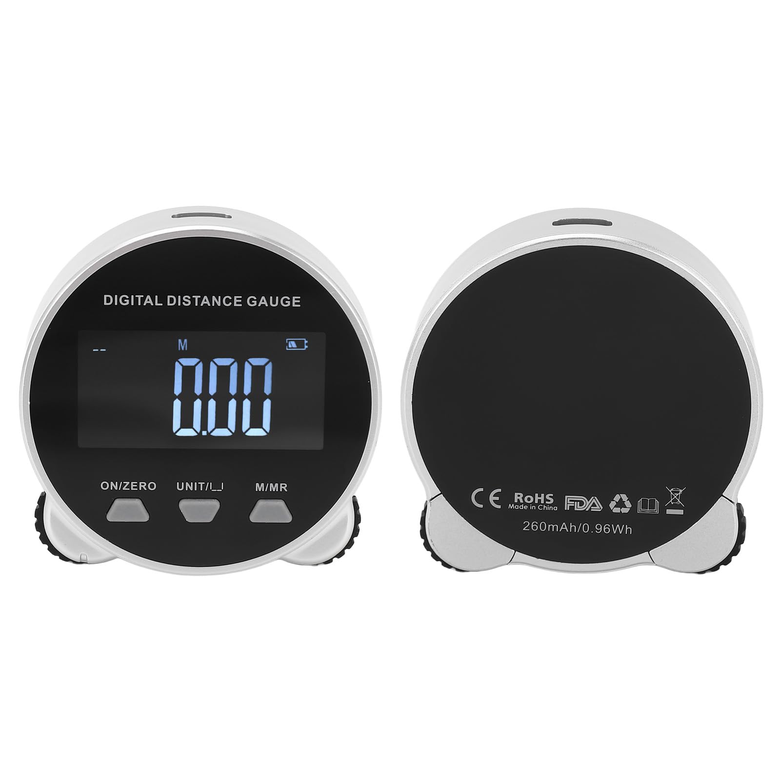 Jauge De Distance Numérique à Roulette - Mesure Linéaire, Courbes, Cercles - Écran LCD, Mémoire 10 Données, Rechargeable USB