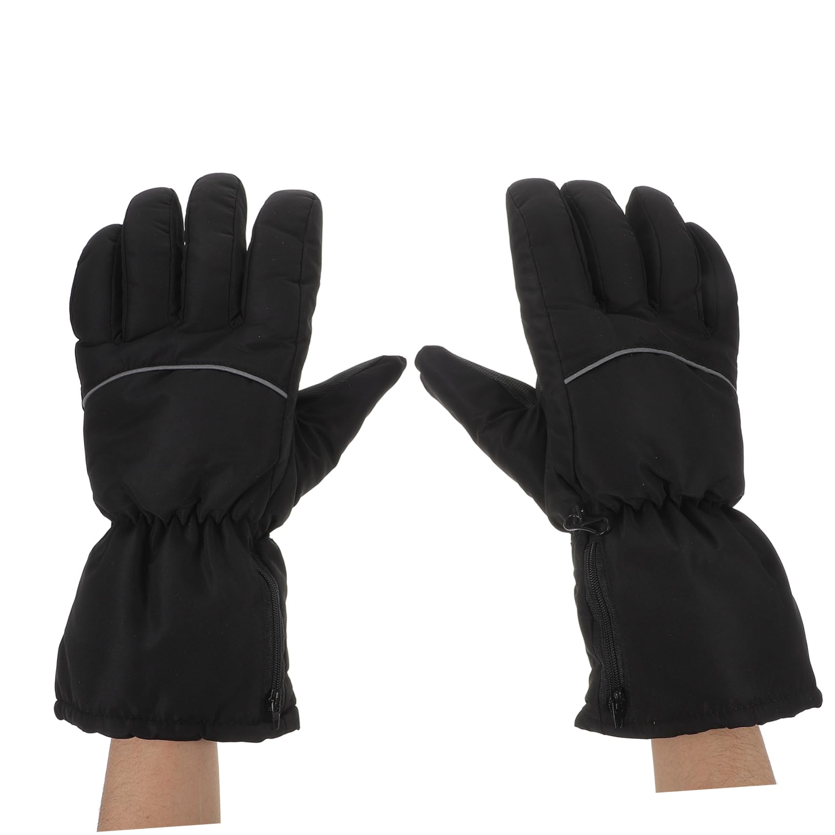 Mipcase Ski Mittens Waterproof Men's Electric Heating Gloves Palm Protectors for Cold Weather