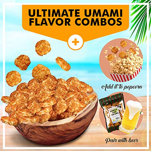 Image of Shoyu Age Fried Arare Rice Crackers 6 Ounce - Perfect on the go snack. Add to popcorn or trail mix. Packed fresh in Hawaii. Sweet and salty flavor profile