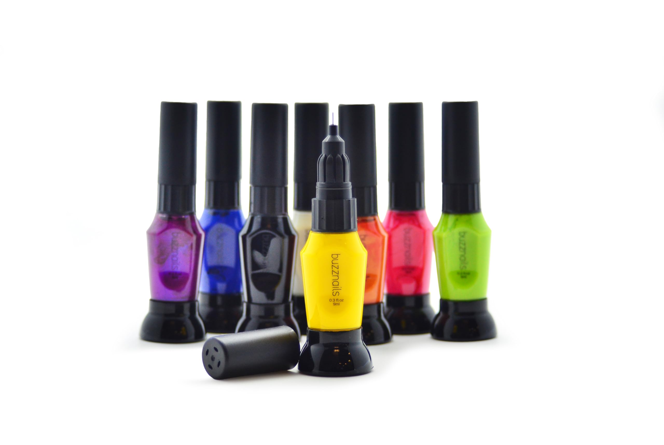 Thunder Bee Buzz Nails Classic 8 Farben Nail Art Kit Pinselstift schnell trocknend