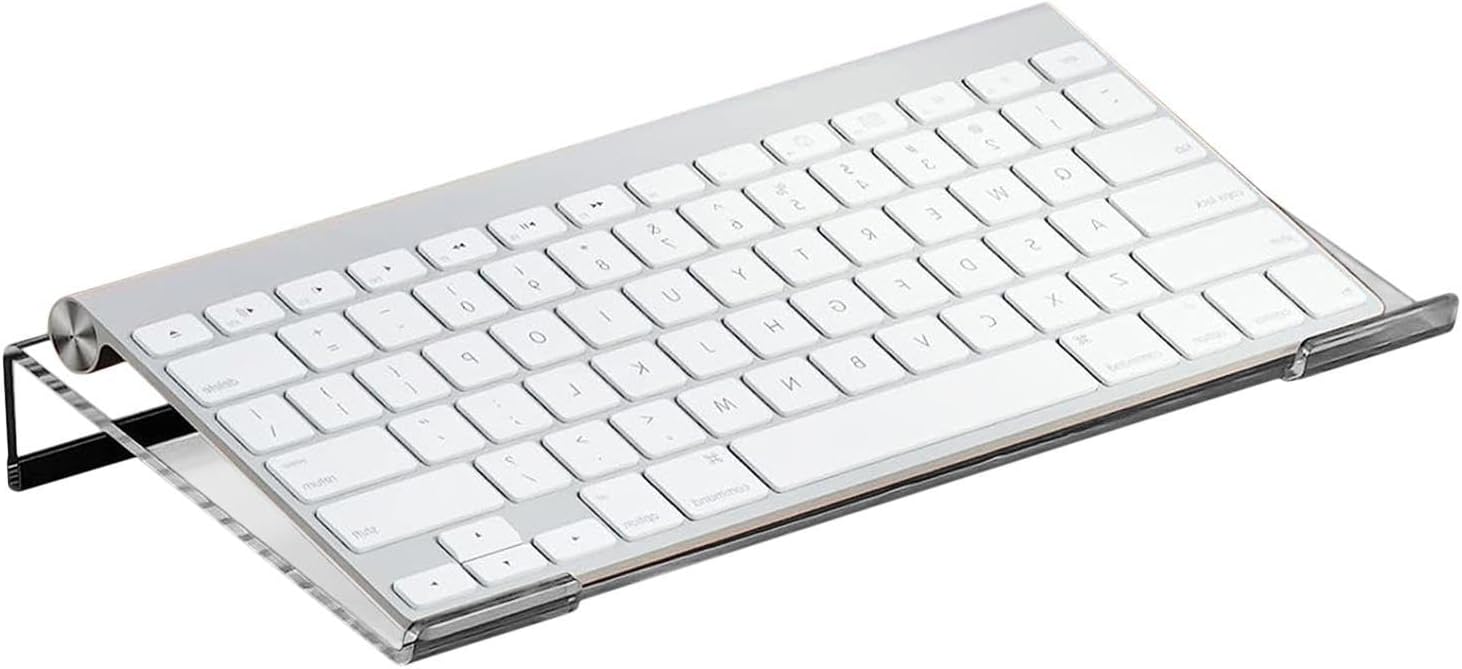 Tilted Holder - Non-Slip PC, Transparent, Tilting Tray, Game Computer Accessories for Ergonomic Typing in PC Rooms, Schools, Office Desks and Home