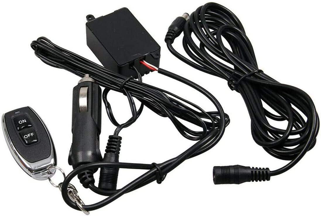 Riloer Kit de systèmes de tube diagonal d'échappement électrique 2,25 "/57 mm 12 V, avec vanne de télécommande pour moteur à essence en aluminium
