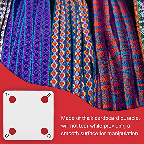 image for Chuangdi 50 Pieces Weaving Cards Tablet Weaving Card Paper Loom Cards 
