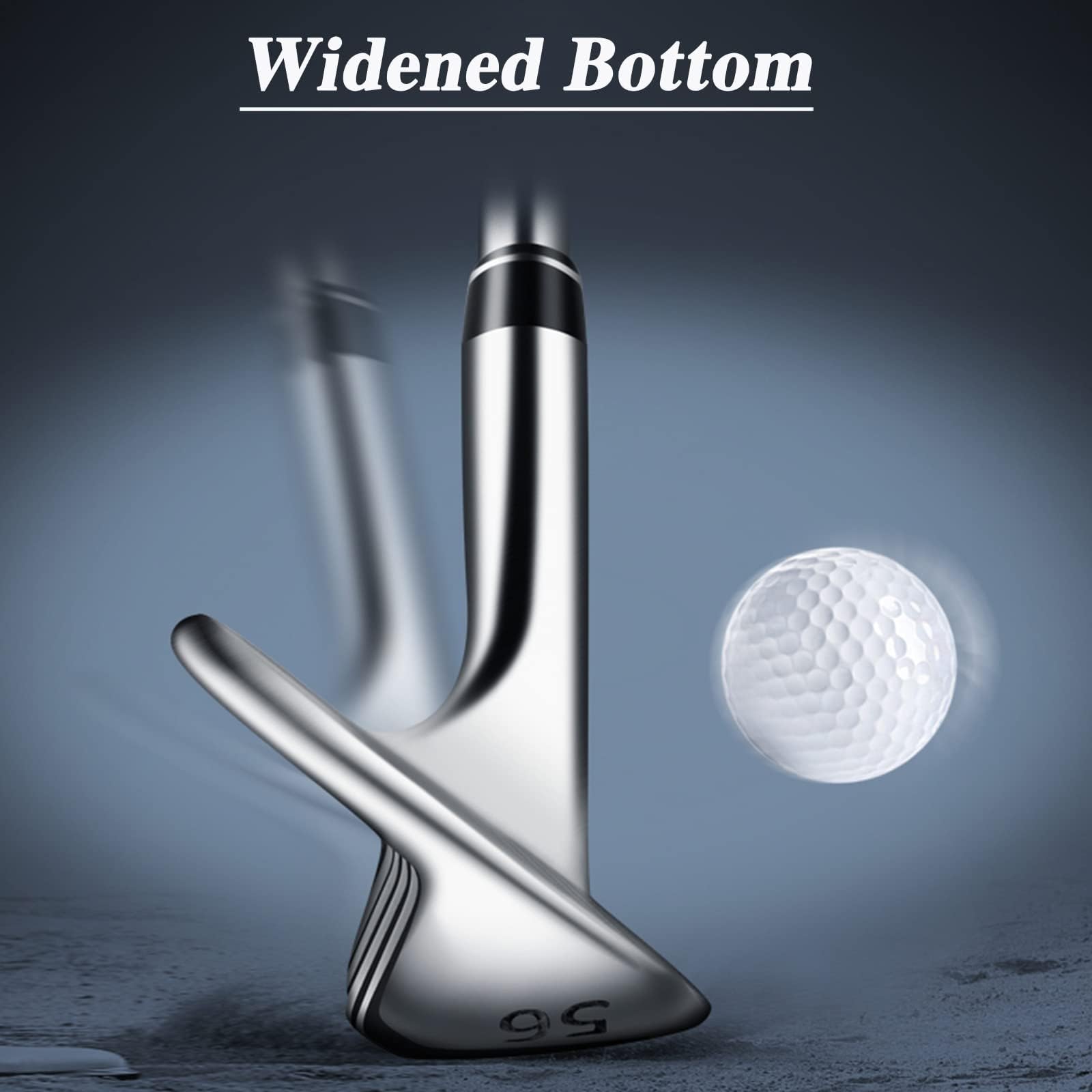 Wedges de Golf de 56/60 Grados, Wedges de Arena para Palos de Golf, fácil Control de Distancia, diseño Hueco Tallado y Base ensanchada.，60 Degree