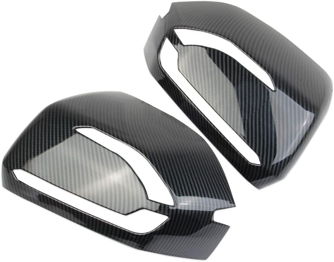 Korlot Carbon Fiber Side Door Mirror Cover Molding Trim for 2020-2025 Hyundai Palisade