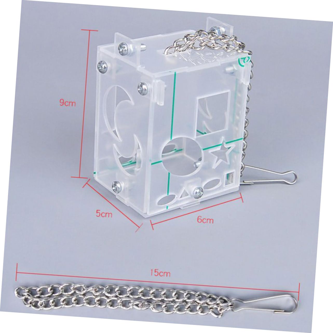 HAPINARY Hanging Pet Feeder for Birds Fun Parrot Food Container Intelligent Chewing for Cage Food Dropping Promotes Activity Reduces Boredom