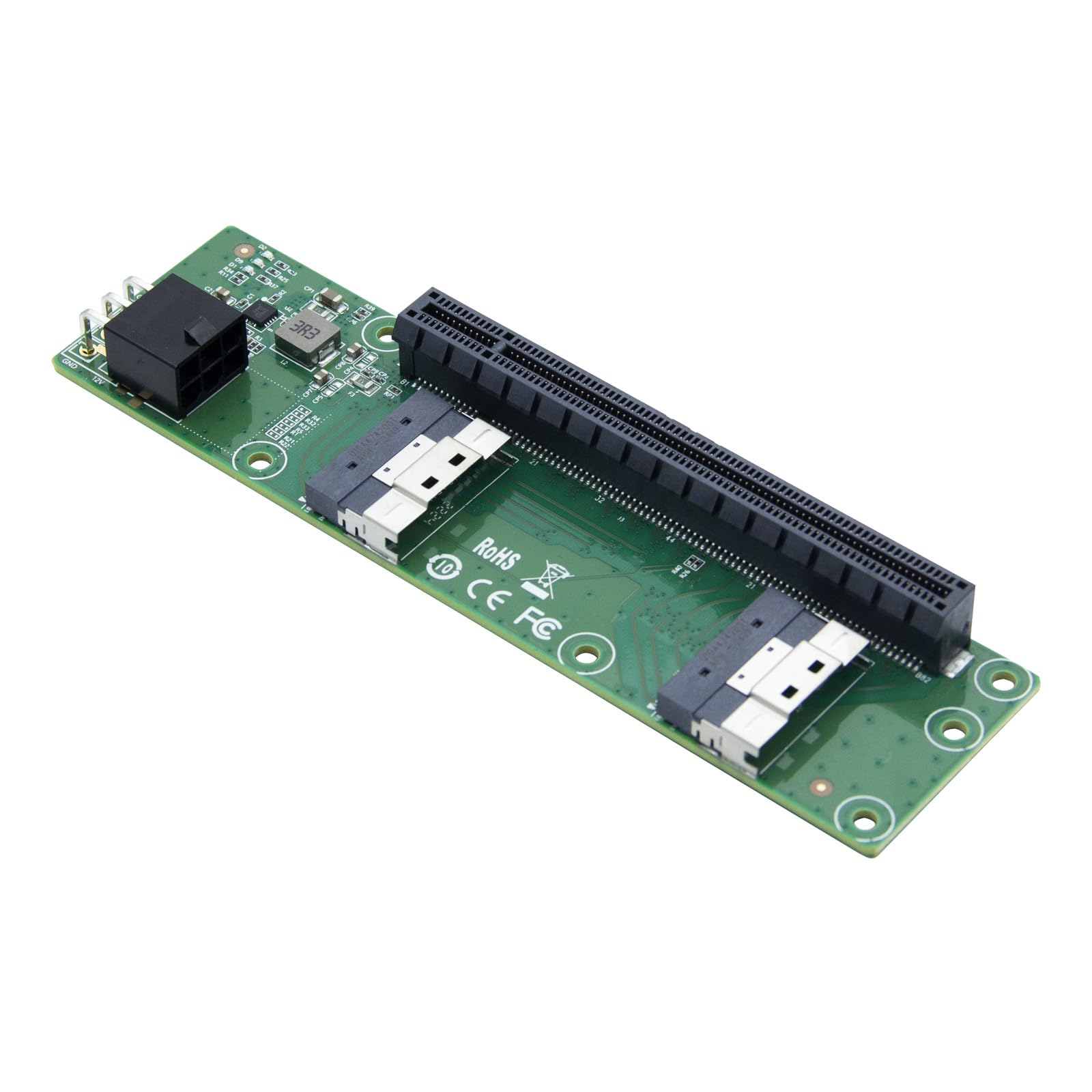 Adaptador de Ranura Dual Slimsas SFF-8654 8i a PCIe X16, GEN4 PCIe4.0