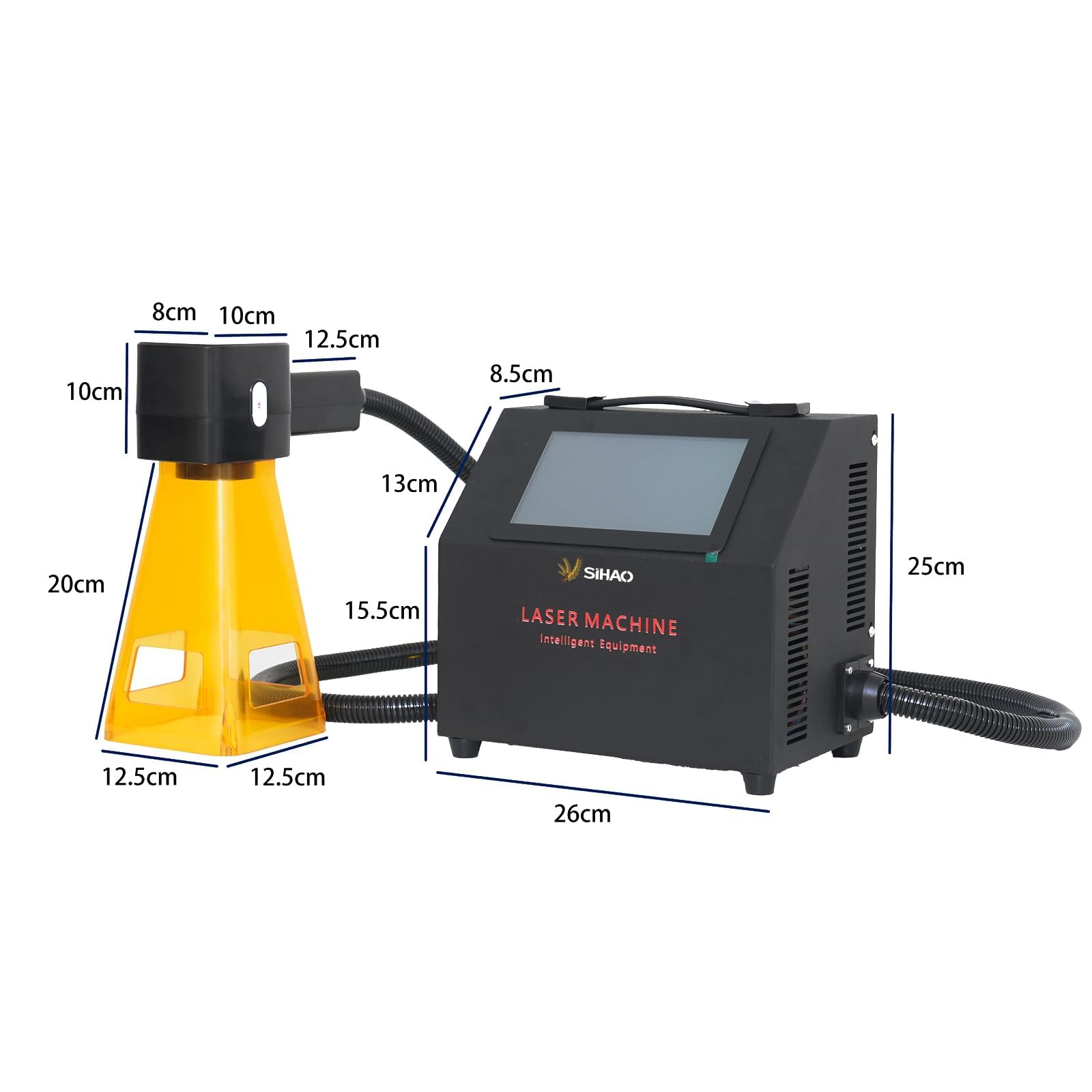 Faserlasergravierer 30W Laser Graviermaschine Laser Engraver Lasergravur Maschine Tragbare 100MM * 100MM 220V für Metall Kupfer Aluminium Stahl Usw.