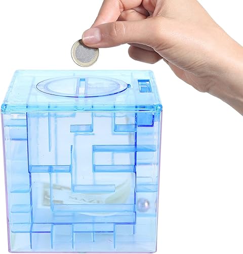 Miniatura 7 de Caja de laberinto de rompecabezas de dinero, soporte para dinero y rompecabezas divertido juguete educativo para niños y adultos, cumpleaños, día de