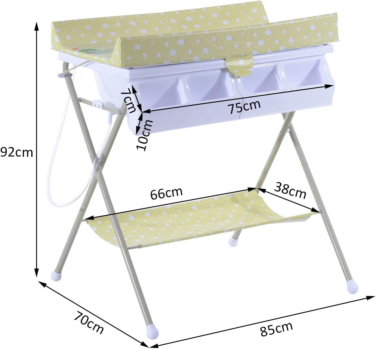 homcom baby changing unit