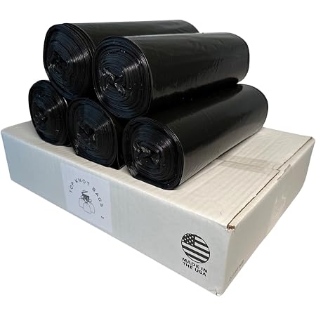 Top Knot Bags 45 Gallon Garbage Trash Bag 40X48