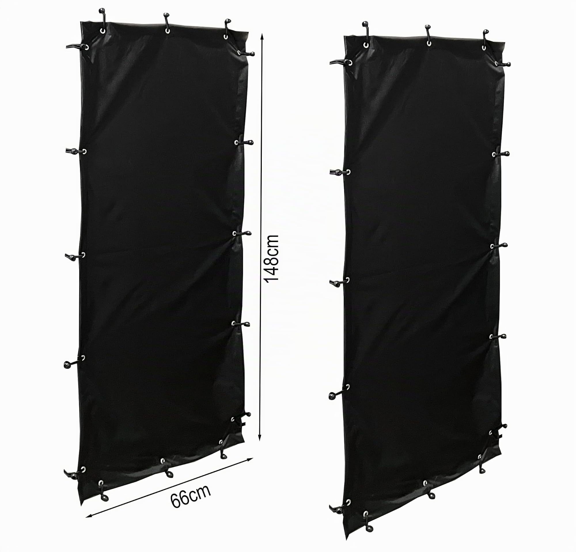 QUICK STAR Juego de protección contra la intemperie 66 x 148 cm, 2 lados para estanterías de leña T/H 70 x 185 cm
