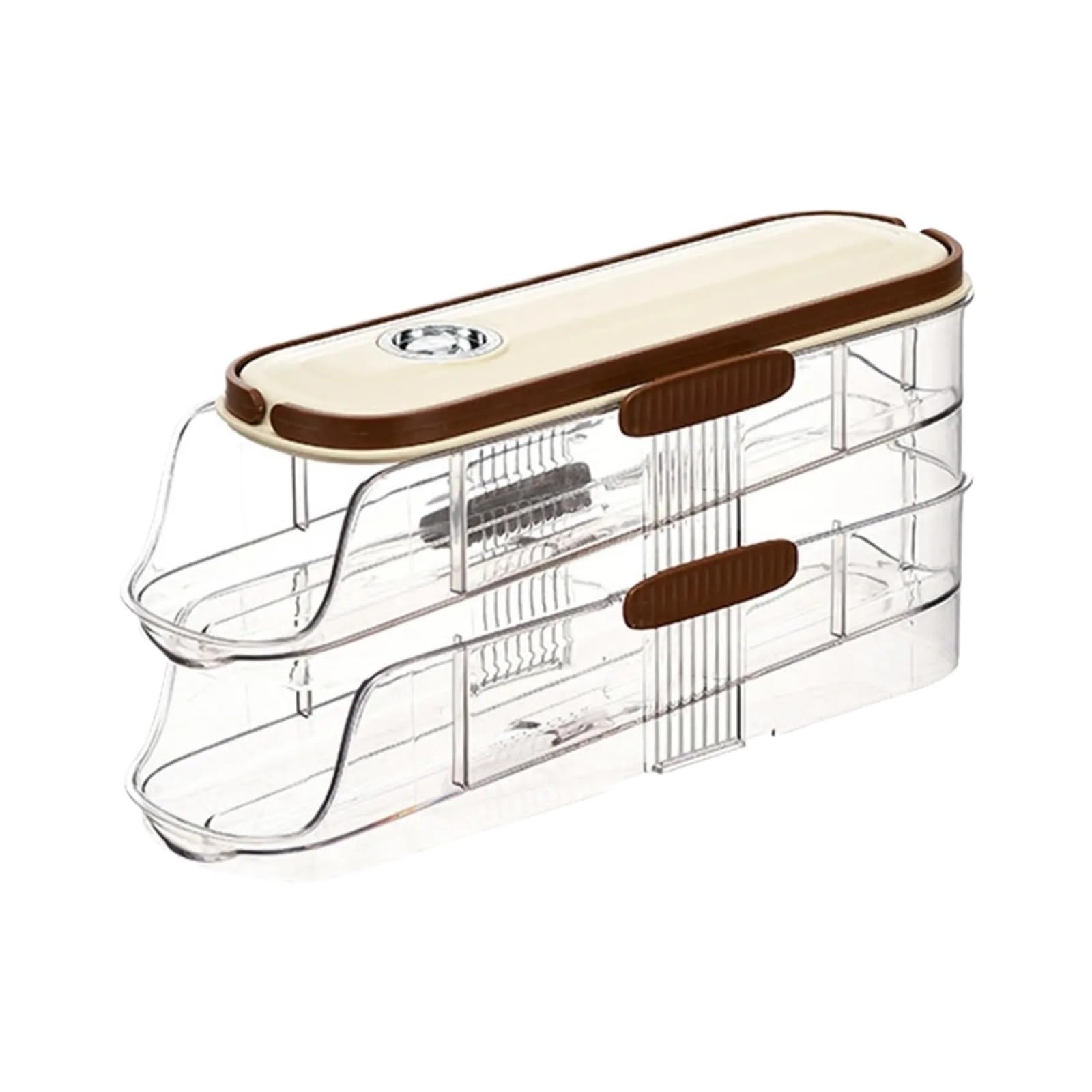 Automatische Eierrollmaschine, Geeignet For Kühlschrank-Eierregale(2 Tiers)