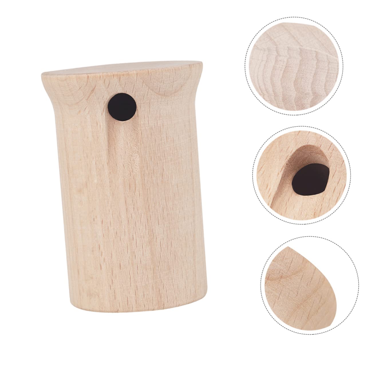 TOYANDONA 1Pc Creative Wooden Cartoon Musical for Fun Birdsong Instrument Safe Smooth Design Enhances Hand Eye Coordination and Auditory Skills Khaki