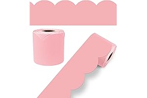 65 Feet of Rolled Pink Bulletin Board Borders
