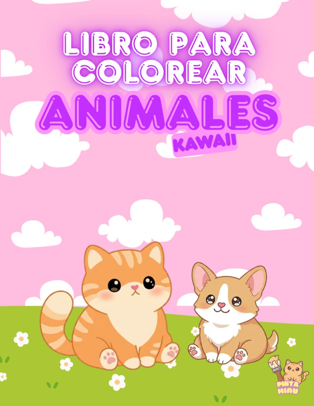 Libro para colorear de Animales Kawaii (Libros para colorear Kawaii)