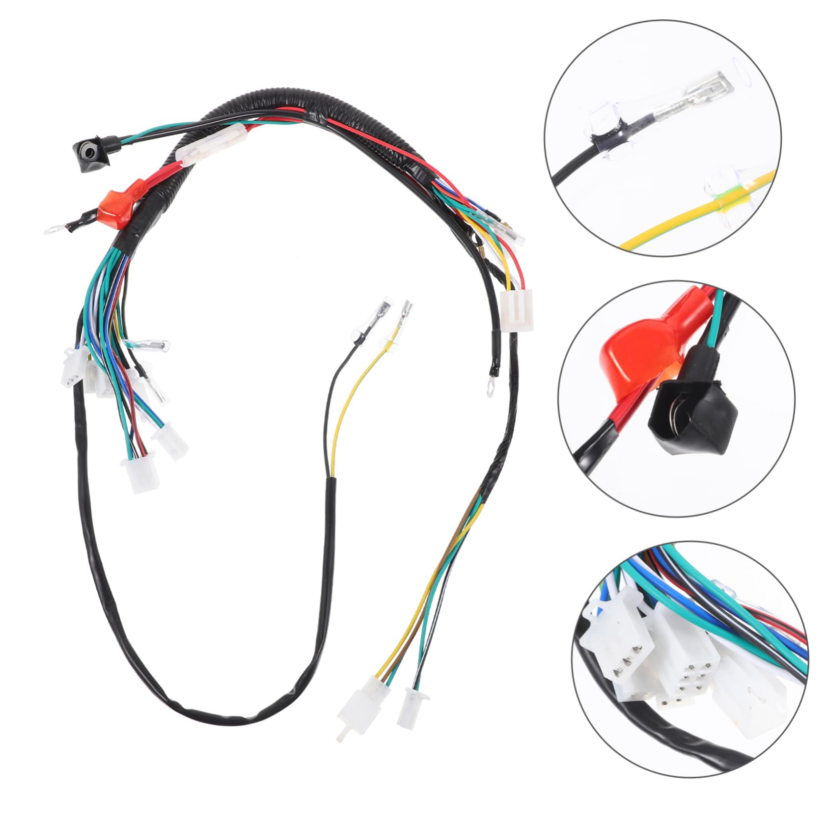 FAVOMOTO Trailer Harness for Electric Quad Bike 50cc-110cc Trailer Wire Kit Replacement Plug