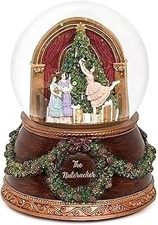 Nutcracker Glitterdome 6 x 4.5 Resin 100MM Snow Globe Plays The Nutcracker Ballet