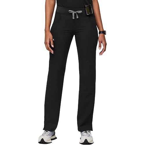 FIGS Kade Cargo Scrub Pants for Women — Classic Fit, Straight Leg, 4 Pockets, Yoga Waistband, Anti-Wrinkle