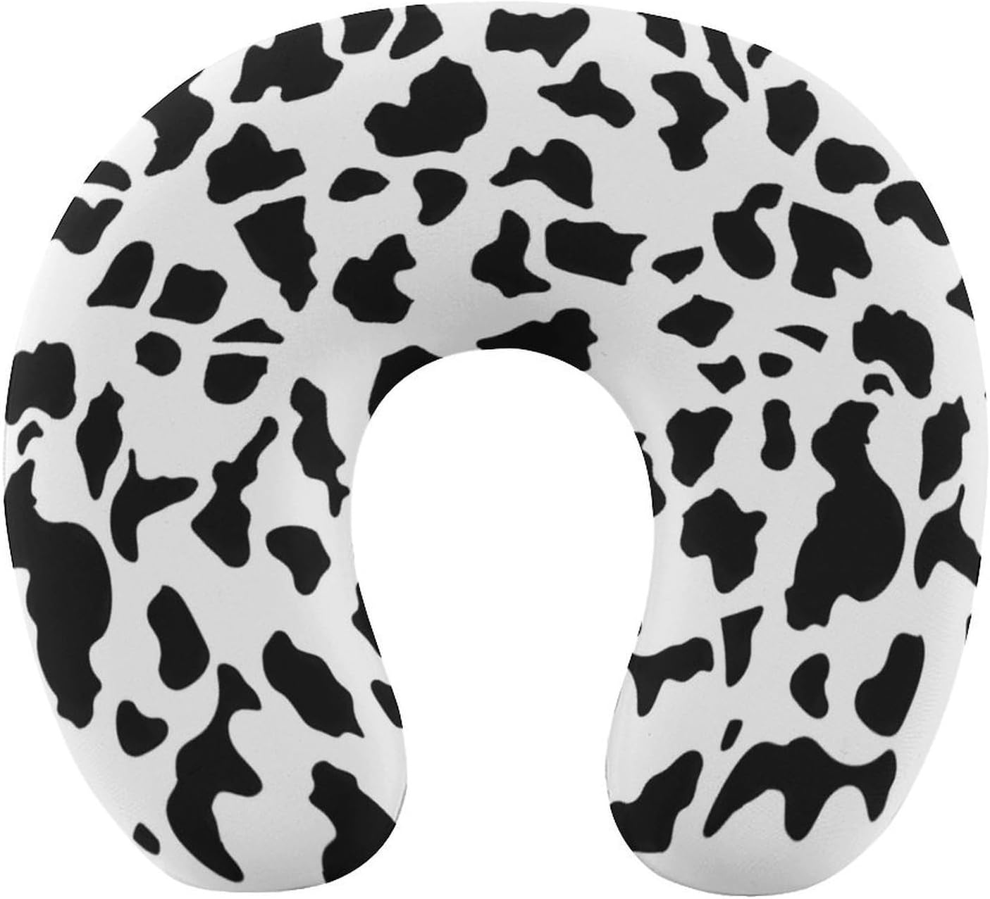 Cow Print Travel Pillow U Shape Neck Pillow Washable Pillowcase for Sleeping Chair