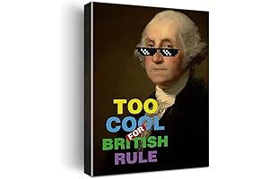 Funny George Washington Too Cool Canvas Painting Prints for Home Wall Art...