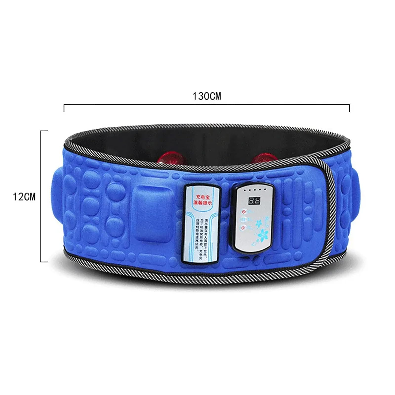 TsoLay Ceinture Amincissante Vibrante Électrique, Ceinture Amincissante électrique, brûleur de Graisse Abdominale, avec 38 Types de réglage de Vitesse et 18 aimants, pour la Maison et Le Bureau