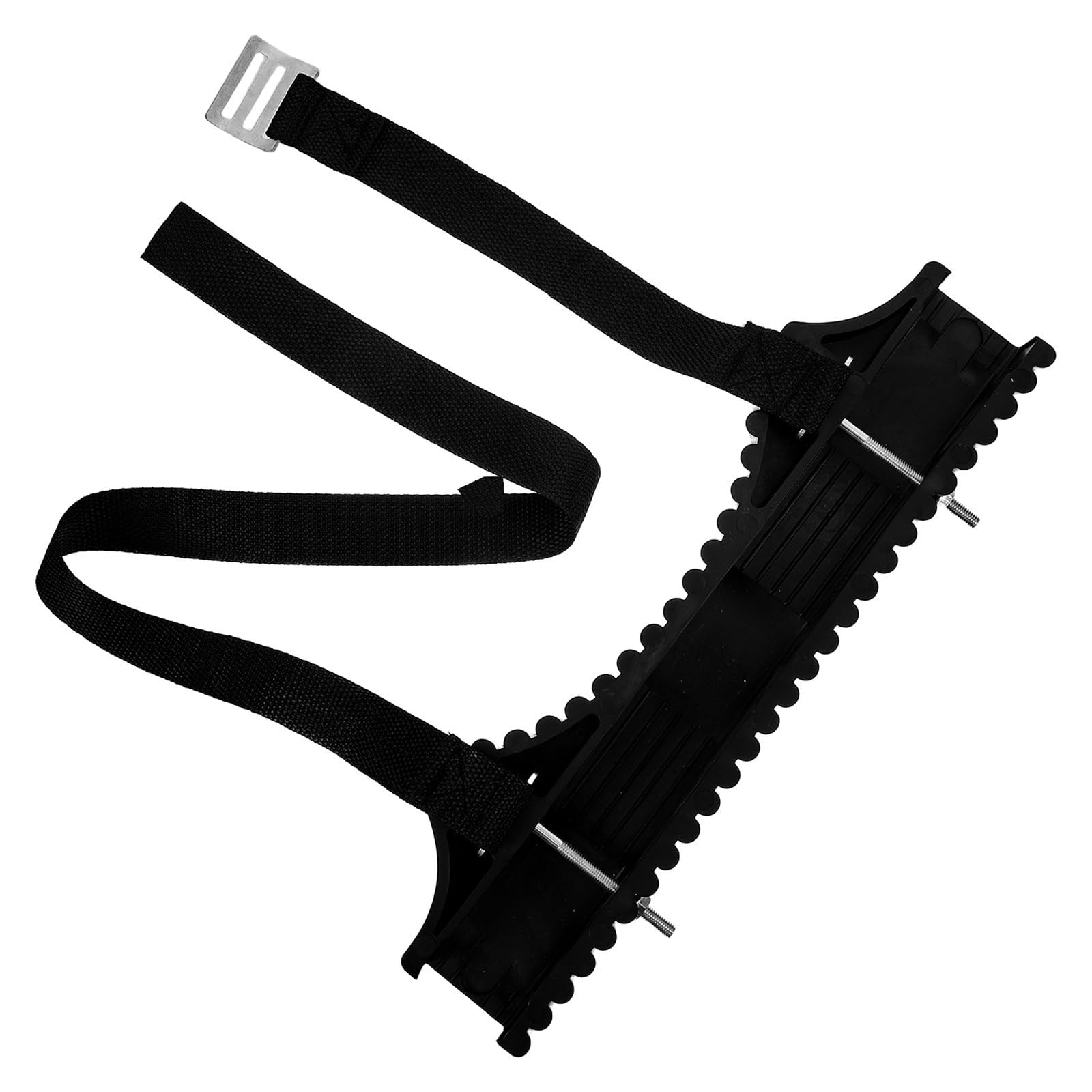Escalera antideslizante para postes Beaupretty con soporte de goma negro, pack de 2 telescópicas