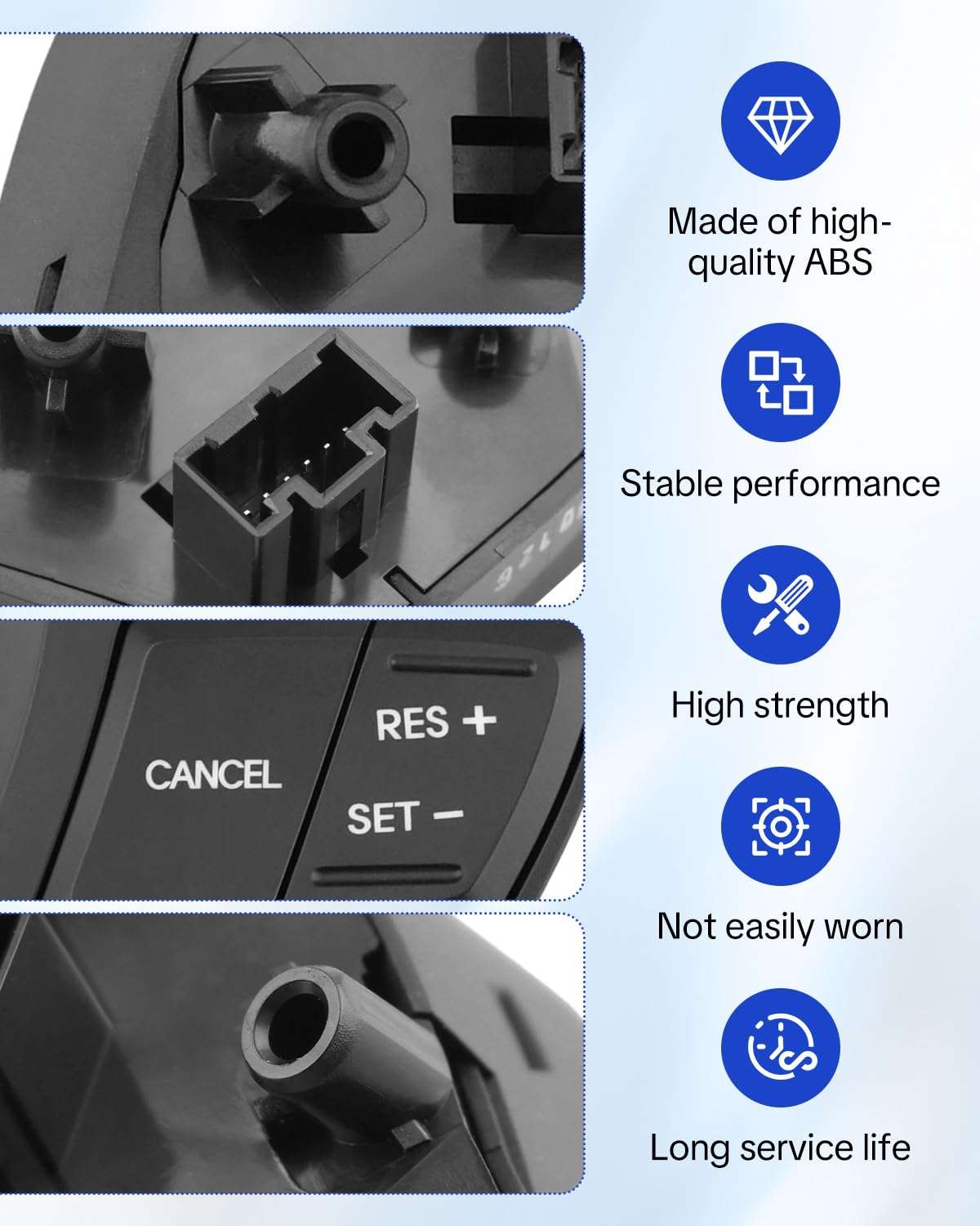 Steering Wheel Cruise Control Buttons Fit for Hyundai for Sonata 2011 2012 2013 2014 2015, Replace 964403S000