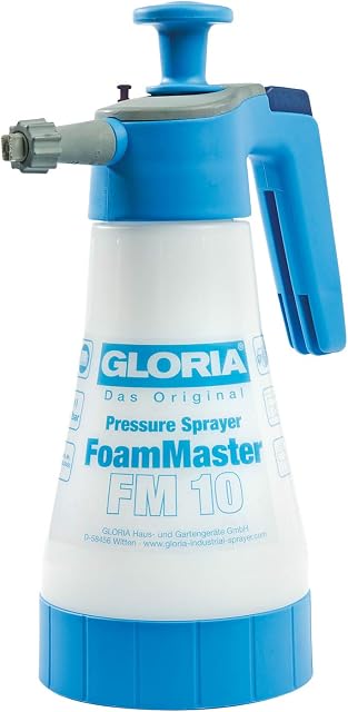 GLORIA FoamMaster FM 10 | Foam Sprayer | 1 Litre Filling Capacity | Exchangeable Foam Cartridges | Pressure Sprayer for Car Cleaning