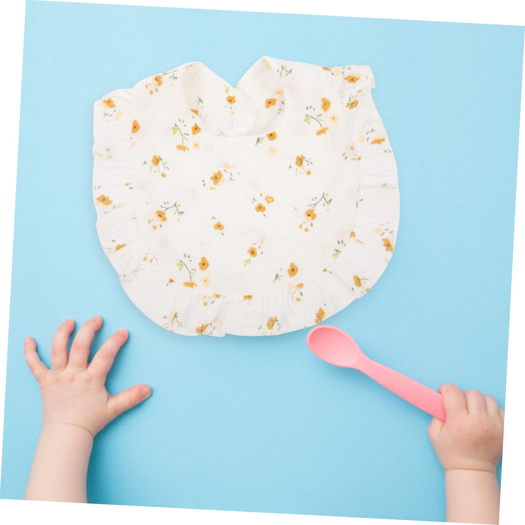 6pezzi Bavaglini Per e Bavaglini Riutilizzabili Per Svezzamento Assorbenti e Lavabili Per Drool e