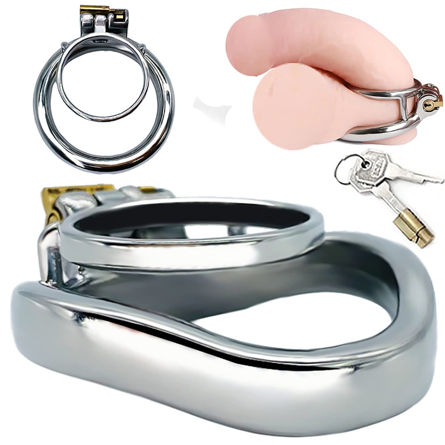 wie eng sollte ein penisring sein Edelstahl Gebogen Hodenring Doul Penisring Mit Penis Hodenteiler Für Männer  Sex, Metall Cockringe Magnetische Hahnringe Hodenstrecker Penis Bondage  Hodensack Stretch Sexspielzeug,Bogen/l,50mm : Amazon.de: Drogerie &  Körperpflege