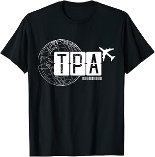 TPA Tampa Airport Code Travel T-Shirt