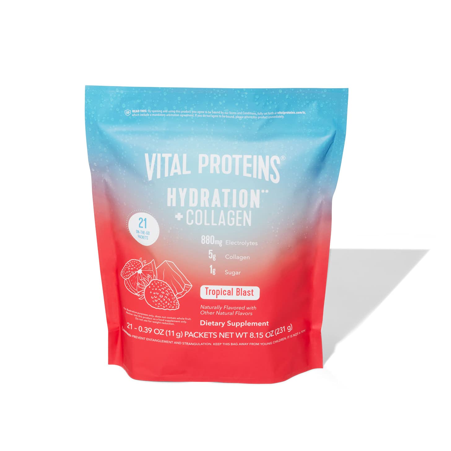 Buy Vital Proteins Hydration + Collagen Powder Packets, Low Sodium